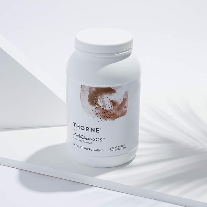 THORNE MediClear-SGS - Foundational Support, Eliminate Environmental and Dietary Toxins - Rice and Pea Protein-Based Drink Powder with a Complete Multivitamin-Mineral Profile - Chocolate - 38.2 Oz-SeraviaPure