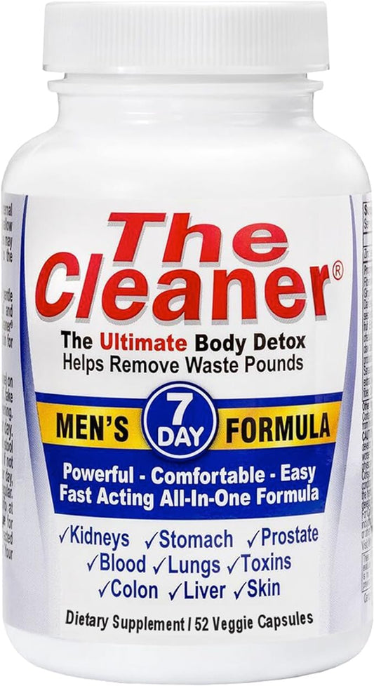 Century Systems The Cleaner Detox, Powerful 7-Day Complete Internal Cleansing Formula for Men, Support Digestive Health, 52 Vegetarian Capsules-SeraviaPure