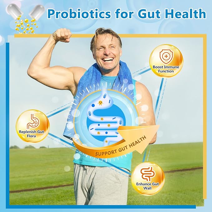 NATURE TARGET Probiotics for Men Digestive Health with Enzymes & Prebiotics, 100 Billion CFUs, Men's Probiotics with Saw Palmetto & Cranberry for Prostate & Urinary Tract Health, 90 Veggie Capsules-SeraviaPure