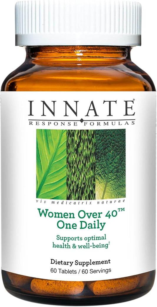 INNATE Response Formulas Women Over 40 One Daily - Daily Multivitamin For Women Over 40 - With Vitamins A, C, and E - Vegetarian, Non-GMO - Made Without 9 Food Allergens - 60 tablets (60 Servings)-SeraviaPure