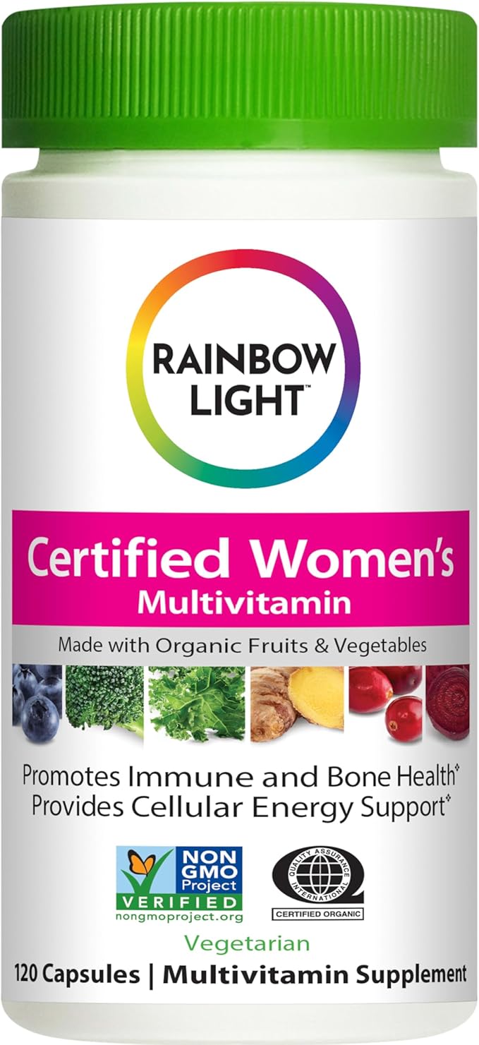Rainbow Light Certified Womens Multivitamin, Multivitamin Supplement, 120 Caps (Pack May Vary)-SeraviaPure