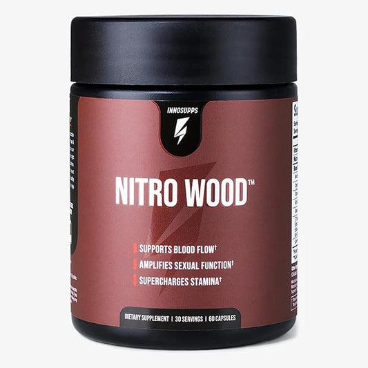InnoSupps Nitro Wood - Supports Healthy Blood Flow | Nitric Oxide Supplement | Natural Immune Support | (60 Vegetarian Capsules)