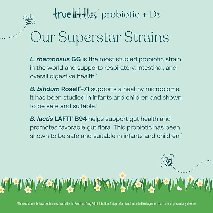 True Grace One Daily Women's Probiotic (30 Vegetarian Tablets) + True Littles Probiotic + D3 (30 Individual Stick Packs)-SeraviaPure