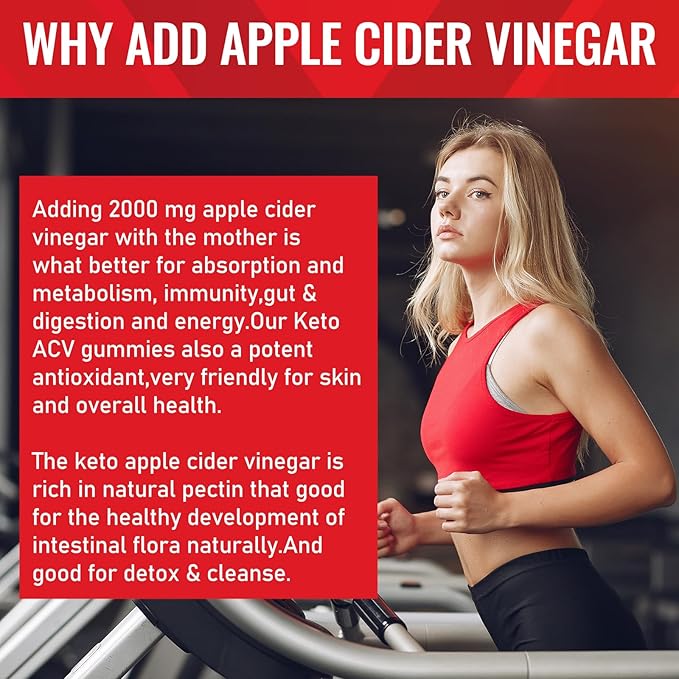 Apple Cider Vinegar Gummies, Keto ACV Gummies with Probiotics, Vitamin B12 & Keto Support, 2000 mg ACV Gummies with Mother for Digestion, Metabolism, Cleanse & Detox Diet, Vegan, Low Sugar, 120 Counts-SeraviaPure