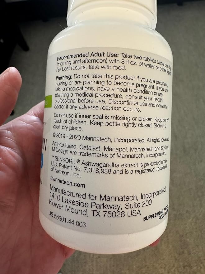 Mannatech Catalyst Multivitamin 120 Tablets, Maximize Your Multivitamin. Provides Antioxidants Vitamin A, Vitamin C, and Vitamin E, Now with Ashwagandha to Support You Physically and Emotionally-SeraviaPure