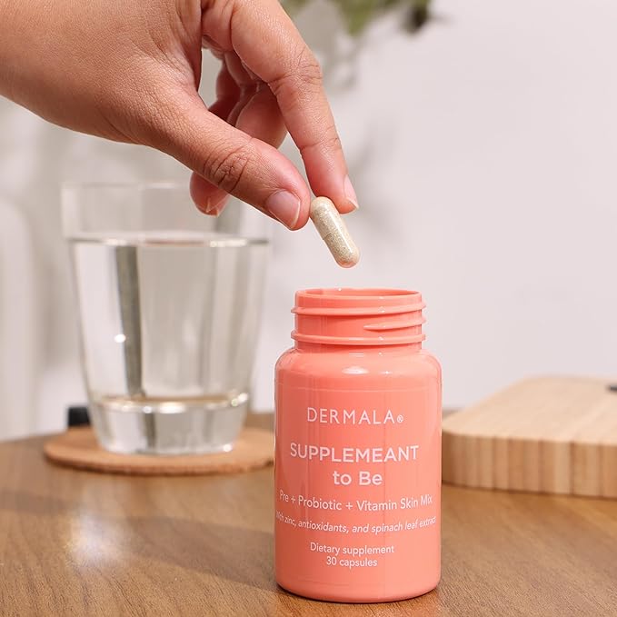 #FOBO SUPPLEMEANT to Be Acne Supplement | All Natural Daily Prebiotics Probiotics Vitamins Skin Mix with Zinc | Improve Clear Blemish-Free Radiant Skin Through Balancing Gut Health-SeraviaPure