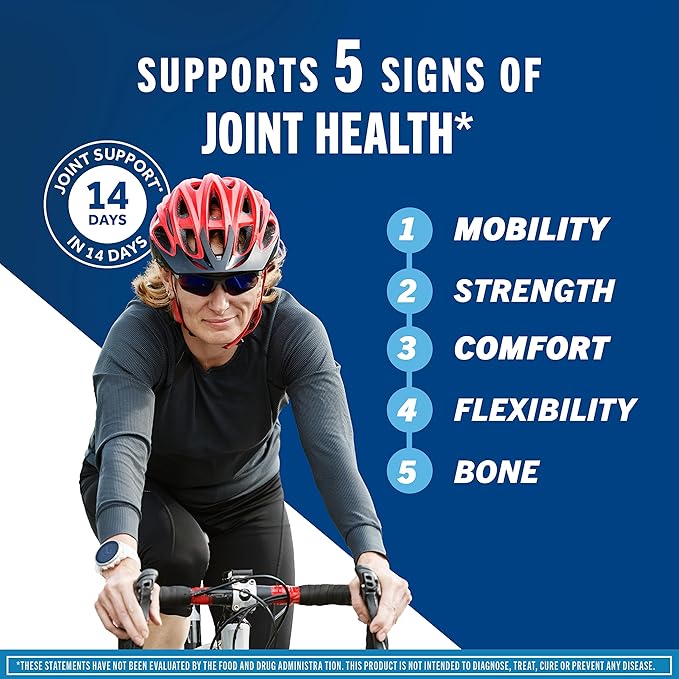 Move Free Advanced Glucosamine Chondroitin MSM + Vitamin D3 Joint Support Supplement, Supports Mobility Comfort Strength Flexibility & Bone + Immune Health - 120 Tablets (60 servings)*-SeraviaPure