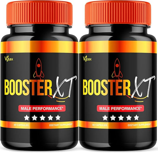 (2 Pack) Booster XT for Men, Booster XT Capsules, Premium Formula Vitamin Supplement Support Energy Peak Performance, Multivitamin Pastillas Capsulas BoosterXT Boost XL (120 Capsules)-SeraviaPure