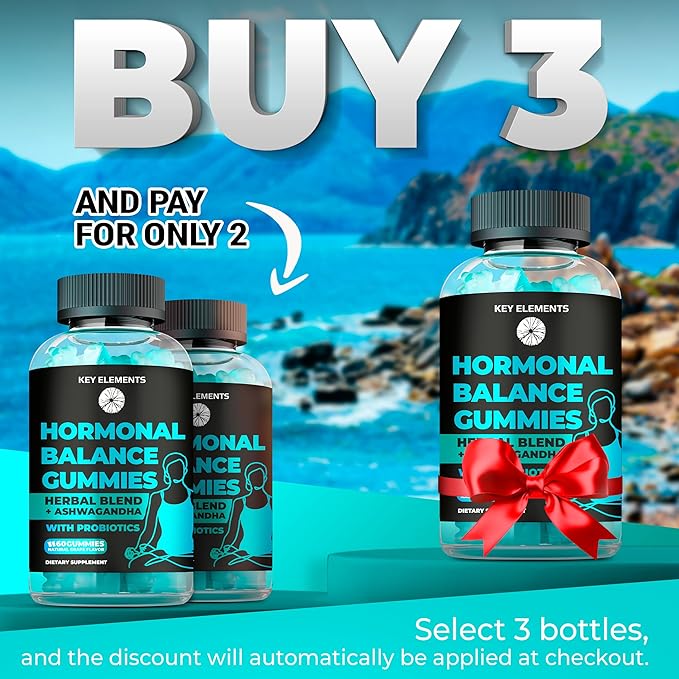 PMS Gummies Hormonal Balance Supplements For Women - Probiotic PMS Vitamins Menstrual Cramp Relief, Hot Flashes Menopause Support - PMS Relief with Dong Quai, Chasteberry, Black Cohosh & Ashwagandha-SeraviaPure