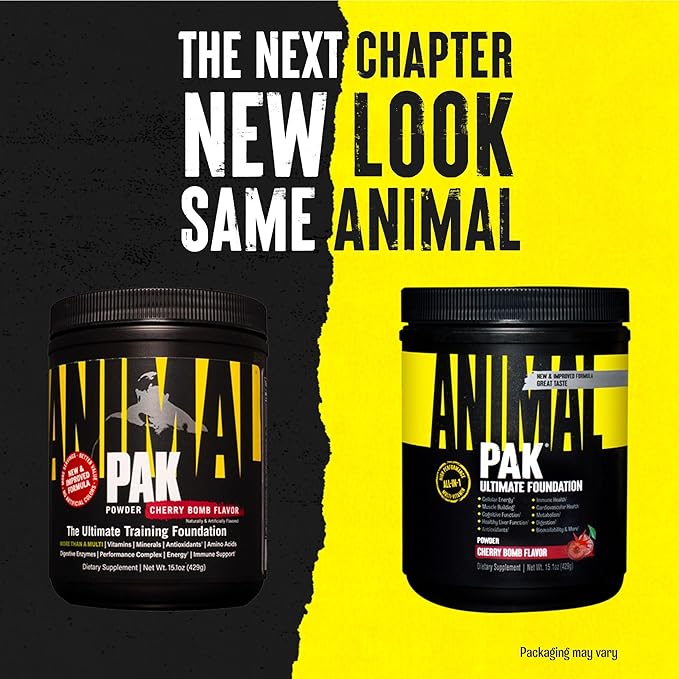 Animal Pak - Vitamin Powder with Zinc, Magnesium, Amino Acids and More - Digestive Health, Immune Booster and Focus Support - Multivitamin for Men and Women - Spectra and 85+ Nutrients - 60 Scoops-SeraviaPure