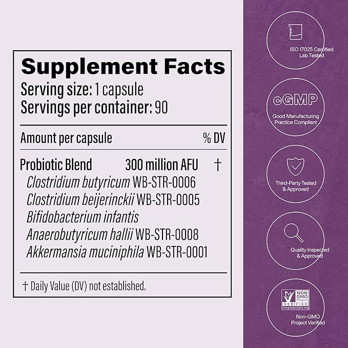Pendulum Metabolic Daily - Multi-Strain Probiotic with Akkermansia muciniphila to Support Metabolism and Sustain Energy Levels - for Women and Men - 90 Capsules (1 Pack)-SeraviaPure