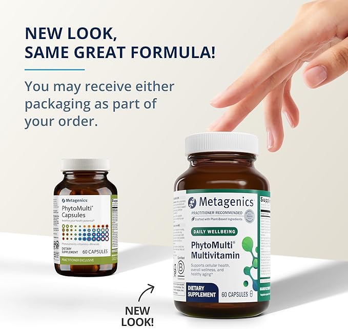 Metagenics PhytoMulti Multivitamin - Daily Multivitamins with Phytonutrients - Multivitamin for Men & Women - PhytoMulti Multivitamin Supplement - with Zinc & B6 Vitamins - 60 Capsules-SeraviaPure