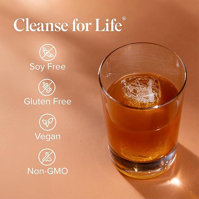 Isagenix Cleanse for Life - Detox System Support with Vitamins & Minerals - Support Healthy Metabolism with Antioxidant Supplement - Gluten & Soy Free Cleanse Drink - Peach Mango, 32 Oz-SeraviaPure