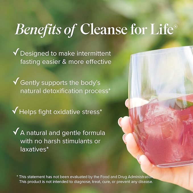 Isagenix Cleanse for Life - Detox Cleanse Drink with Vitamin B12, Niacin and Vitamin B6 for Overall Wellness - 32-Ounce Bottle (Natural Rich Berry Flavor), Packaging May Vary-SeraviaPure