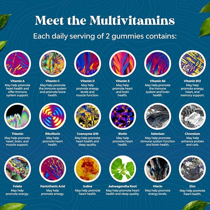 Men's Multivitamins Gummies with Superfood Complex - Daily Multivitamin for Men with CoQ10 and Ashwagandha for Energy and Immunity - Vegetarian Adult Multivitamin Gummies for Men (2 Month Supply)-SeraviaPure