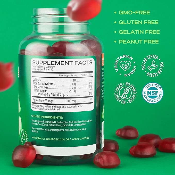 Advanced Keto ACV Gummies for Weight Loss 1000 Mg - ACV Gummies for Digestion, Metabolism, Detox - Apple Cider Vinegar, Beet FOS Fiber - Keto ACV Gummies Kelly Clarkson for Men and Women - Sugar Free-SeraviaPure