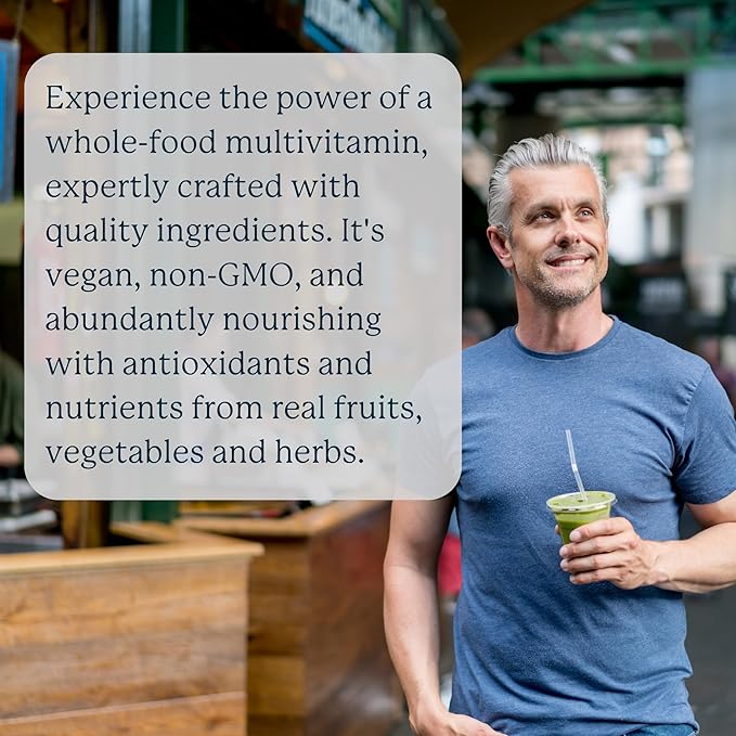 Dr. Fuhrman Daily Whole Food Multivitamin for Men - 120 Capsules, Vegan Formula for Optimal Health and Vitality, Specifically Designed for Men Over 50-SeraviaPure