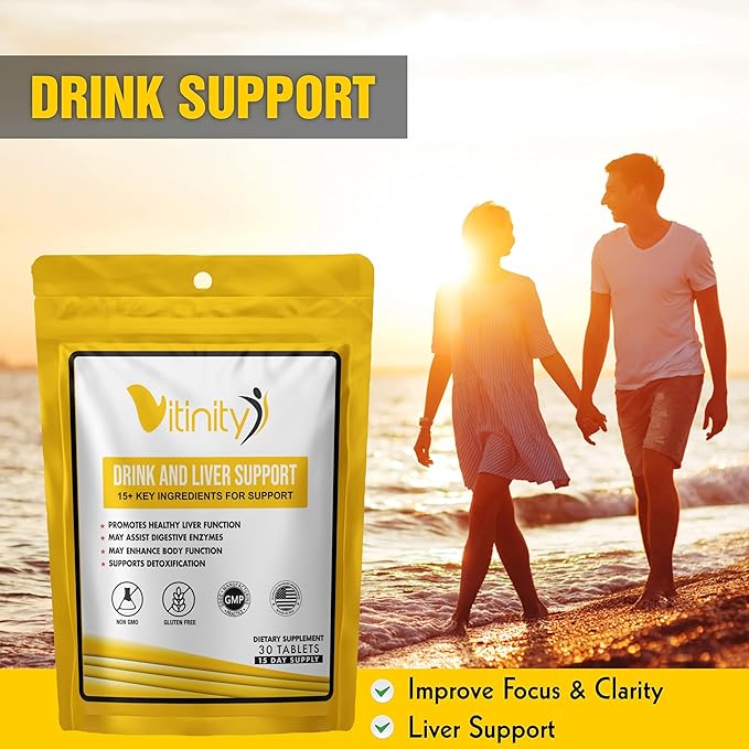 Anti Drink Liver Support Supplement-15+Key Ingredients for Craving Support,Liver Health,Kudzu, Milk Thistle,Holy Basil,DHM,All Natural Cleanse,Gradual Reduction,Nutrient Replenisher Tablets(30 Days)-SeraviaPure