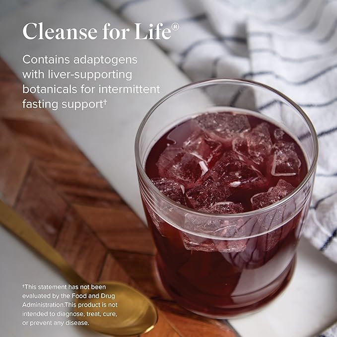 Isagenix Cleanse for Life - Detox Cleanse Drink with Vitamin B12, Niacin and Vitamin B6 for Overall Wellness - 32-Ounce Bottle (Natural Rich Berry Flavor), Packaging May Vary-SeraviaPure