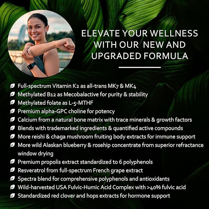 Whole Food Multivitamin for Women (120 Vegetarian Capsules) for Holistic Health, Natural Women’s Multivitamin for Immune Support, Heart Health, Energy, Cleansing, and More-SeraviaPure