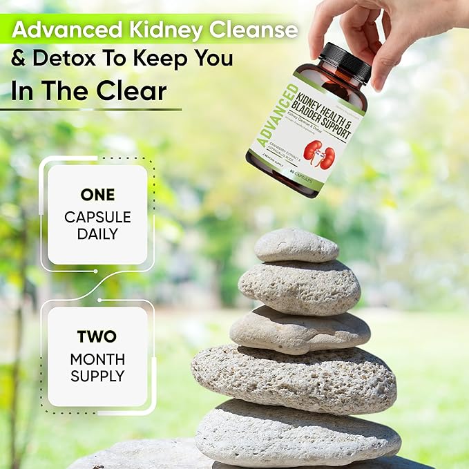 NutraPro Kidney Cleanse Detox & Repair and Bladder Support- Kidney Support Supplement for Kidney Restore with Chanca Piedra,Cranberry, Juniper Berries for Detox and Bladder Health.60 Day Supply.