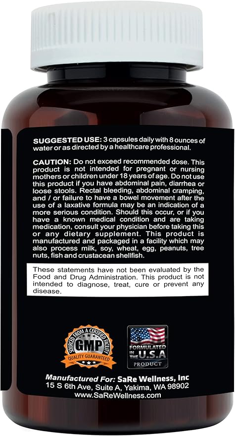 Clinical Daily Regular Cleanse Plus Natural Probiotic - Colon Cleanse & Gut Detox Supplement - Assists with Energy and Constipation Relief - Herbal Dietary Fiber Psyllium Husk Capsules - 180 Count-SeraviaPure