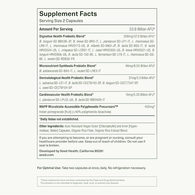 Seed 14 Day Gut Reset - Prebiotic and Probiotic for Women & Men - Digestive Health, Gut Health, Rapid Gut Recovery, Bloating & Constipation Relief - Vegan & Shelf-Stable - 28 Capsules (14-Day Supply)-SeraviaPure