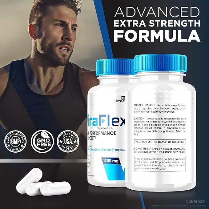 (2 Pack) ViraFlexx for Men, ViraFlex Pro Capsules, Male Performance Support 500mg, All Natural Dietary Supplement to Support Overall Health, Vira Flexx Reviews (120 Capsules)-SeraviaPure
