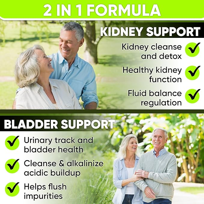 NutraPro Kidney Cleanse Detox & Repair and Bladder Support- Kidney Support Supplement for Kidney Restore with Chanca Piedra,Cranberry, Juniper Berries for Detox and Bladder Health.60 Day Supply.