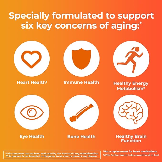 One A Day Women’s 50+ Multivitamins Tablet, Multivitamin for Women with Vitamin A, C, D, E and Zinc for Immune Health Support*, Calcium & more, 200 Count-SeraviaPure