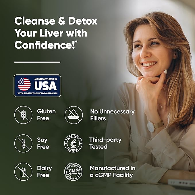 Sandhu's Liver Renew Cleanse Detox, Repair & Support |70 Capsules (Pack of 2)| 2 Months+ Supply| Herbal Supplement for Liver Health| Milk Thistle Dandelion Root with 9 Minerals-SeraviaPure
