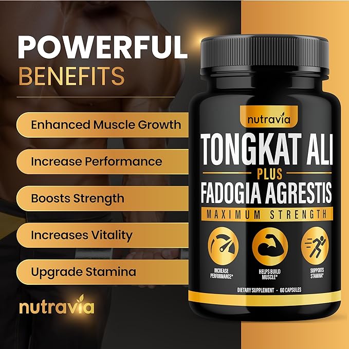 (2 Pack) Tongkat Ali Fadogia Agrestis for Men Supplement, Male Nitric Oxide Booster Longjack Tongkat Ali Extract Powder Vitamins Test Pump Flow Performance Blend Tongkat-Ali for Women (120 Capsules)-SeraviaPure