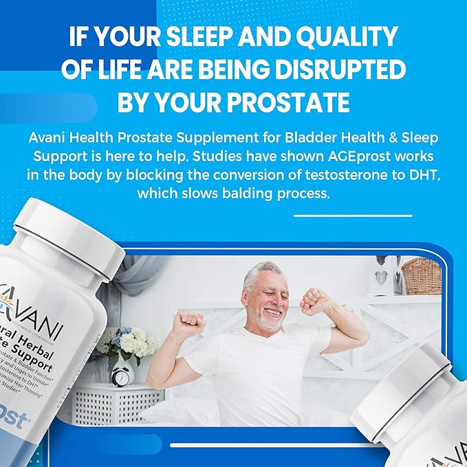 '- Best Natural Herbal Prostate Health Support - Supplement for Men - Reduce Frequent Urination & Midnight Bathroom Trips - DHT Blocker Hair Loss Supplement-SeraviaPure