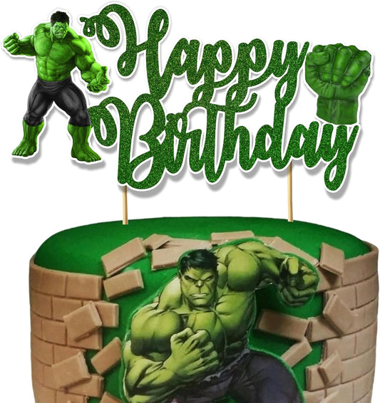 "HLK Happy Birthday Cake Topper – Vibrant, Durable & Reusable | Perfect for Parties – Add a Spark to Your Celebration! Order Today for a Memorable Event!"