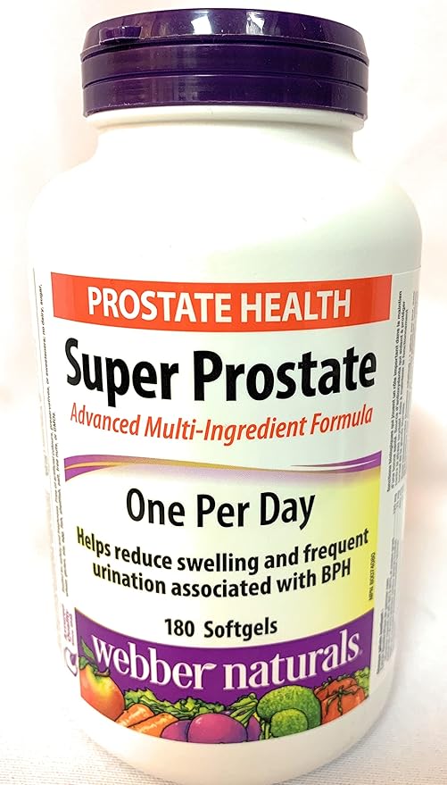 Webber Naturals Super Prostate One Per Day, 180 softgels-SeraviaPure