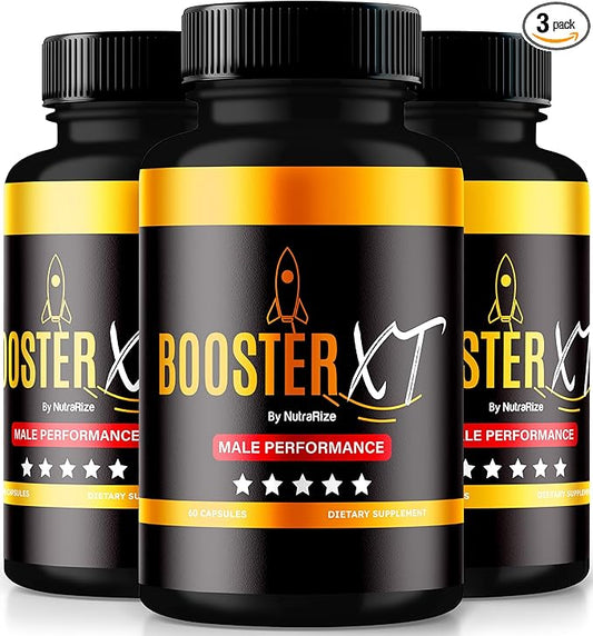 (3 Pack) Booster XT for Men, Booster XT Male Enhancing Capsules, Premium Formula to Support Daily Energy & Peak Performance, Multivitamin Pills for Overall Health, BoosterXT Reviews (180 Capsules)-SeraviaPure