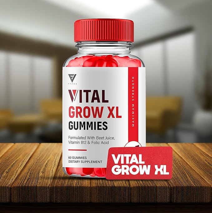 (2 Pack) Vital Grow XL Gummies, Vital Grow XL Advanced Performance and Overall Daily Health Support Supplement, VitalGrow XL Maximum Strength 1000mg Wellness Supplement Formula (120 Gummies)-SeraviaPure
