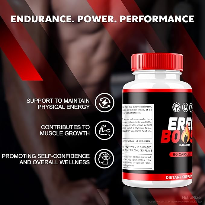 (3 Pack) ErecBoost, ErecBoost Pills, Official ErecBoost Original Capsules for Energy & Overall Health, ErecBoost Pastillas, ErecBoost En Capsulas (180 Capsules)-SeraviaPure