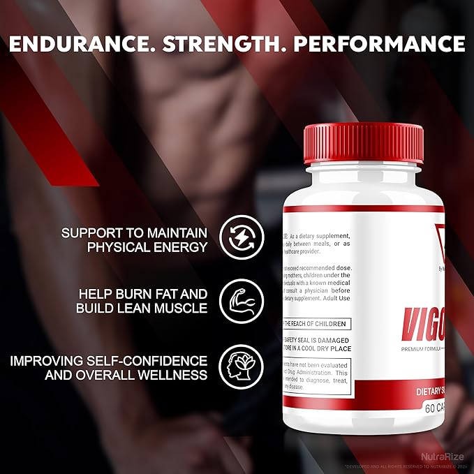 (2 Pack) Vigor 8 for Men, Vigor 8 Pills Male Enhancing Formula, Vigor Eight Supplement Capsules Test Boost, Vigor8 Stamina Booster Reviews Horny Goat Weed Tongkat Ali (120 Capsules)-SeraviaPure