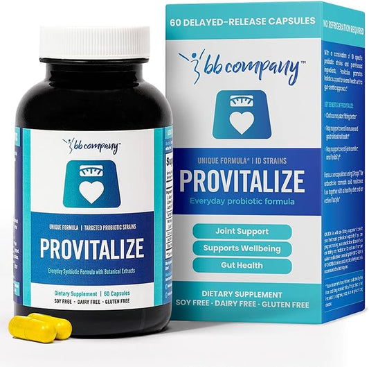 BB Company Provitalize | Probiotics for Women Digestive Health, Menopause, Joint Support | Sexy Midsection Curves, Bloat | Turmeric Curcumin Moringa | Packaging Vary | 60 Ct-SeraviaPure