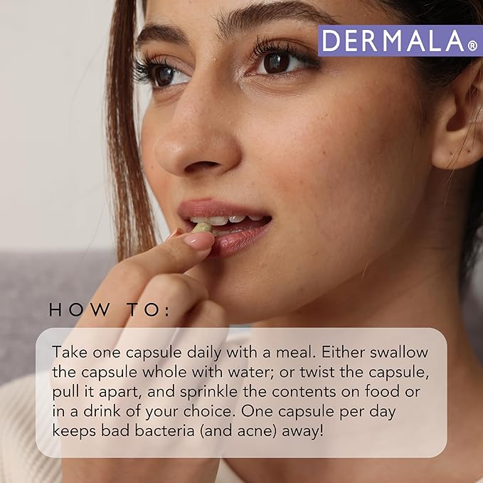 #FOBO SUPPLEMEANT to Be Acne Supplement | All Natural Daily Prebiotics Probiotics Vitamins Skin Mix with Zinc | Improve Clear Blemish-Free Radiant Skin Through Balancing Gut Health-SeraviaPure