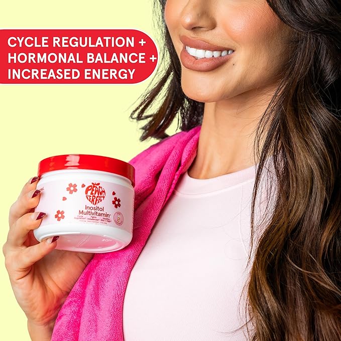 Inositol Powder Multivitamin, Pink Lemonade Flavor – 4g Myo-Inositol & D-Chiro Inositol, DIM, Zinc, Magnesium Glycinate, Vitamin D3 – Supports Women’s Health, Cycle, Energy, 30 SVG-SeraviaPure