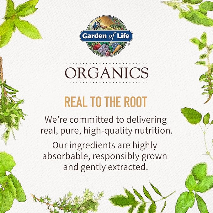 Garden of Life Organics Multivitamin for Women, Womens Multi with Vitamin C, D, Folate, B6, B12, Biotin, Iron, Vegan Whole Food Vitamins for Women, Energy, Skin, Nails, 120 Tablets-SeraviaPure