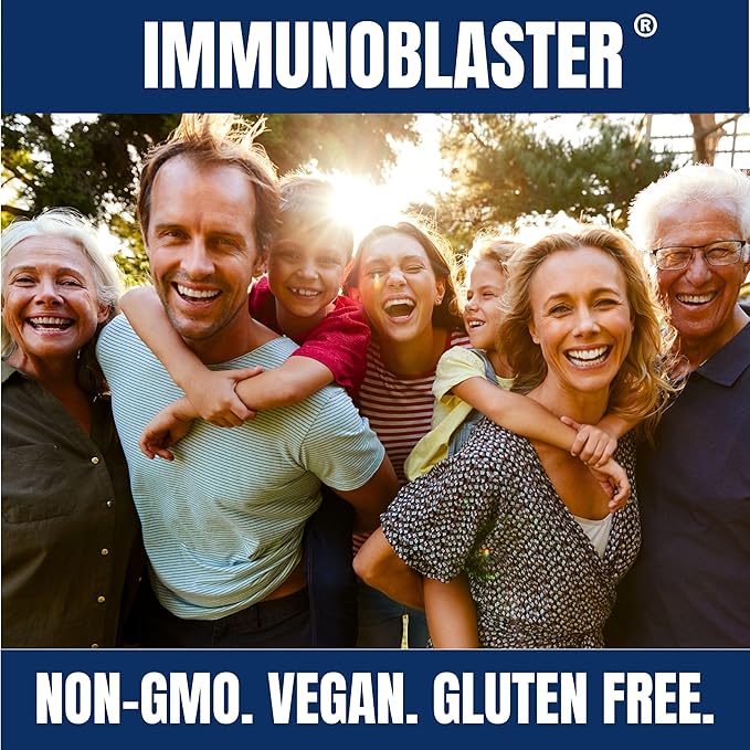 (2 Pack) ImmunoBlaster Zinc Quercetin 500mg with Vitamin D and C Antioxidant Immune Support High Potency Quercetin Zinc Supplement for Men and Women - Gluten, Soy, & Dairy Free - 120 Count (Twin Pack)-SeraviaPure